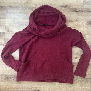 Cozy Burgundy Organic Cotton Slub Sweater